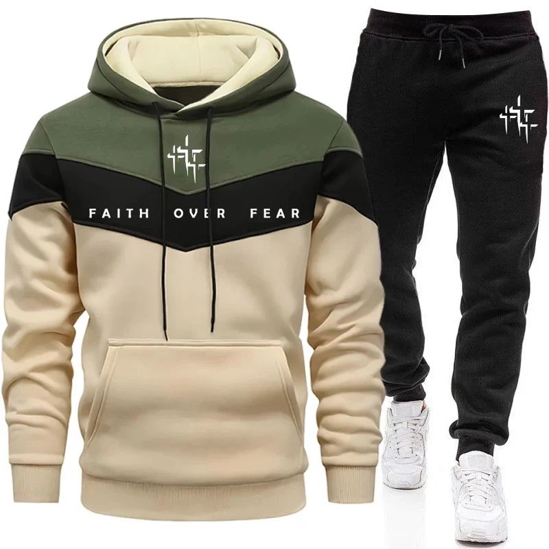 Winter Clothing Men - Męski dres z kapturem i spodniami