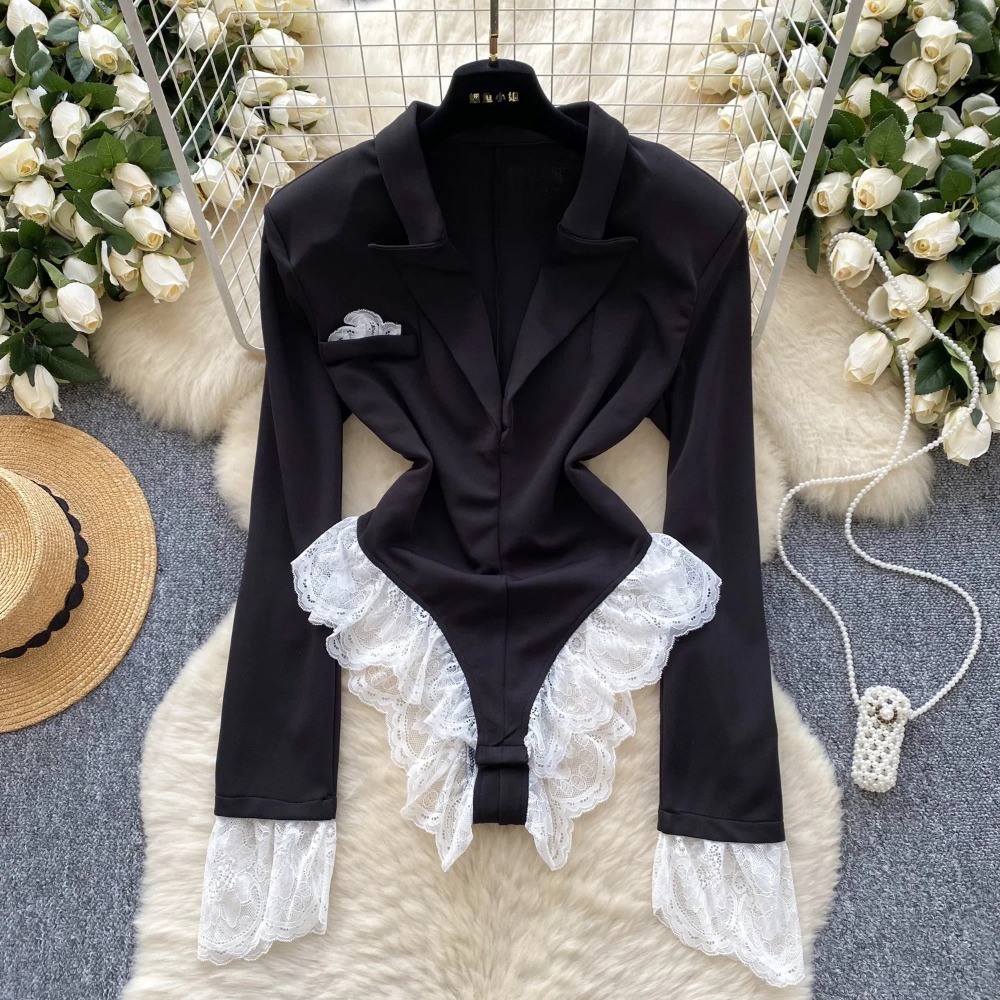 Winter Clothing Korea - Hotsweet skręcić w dół kołnierz eleganckie