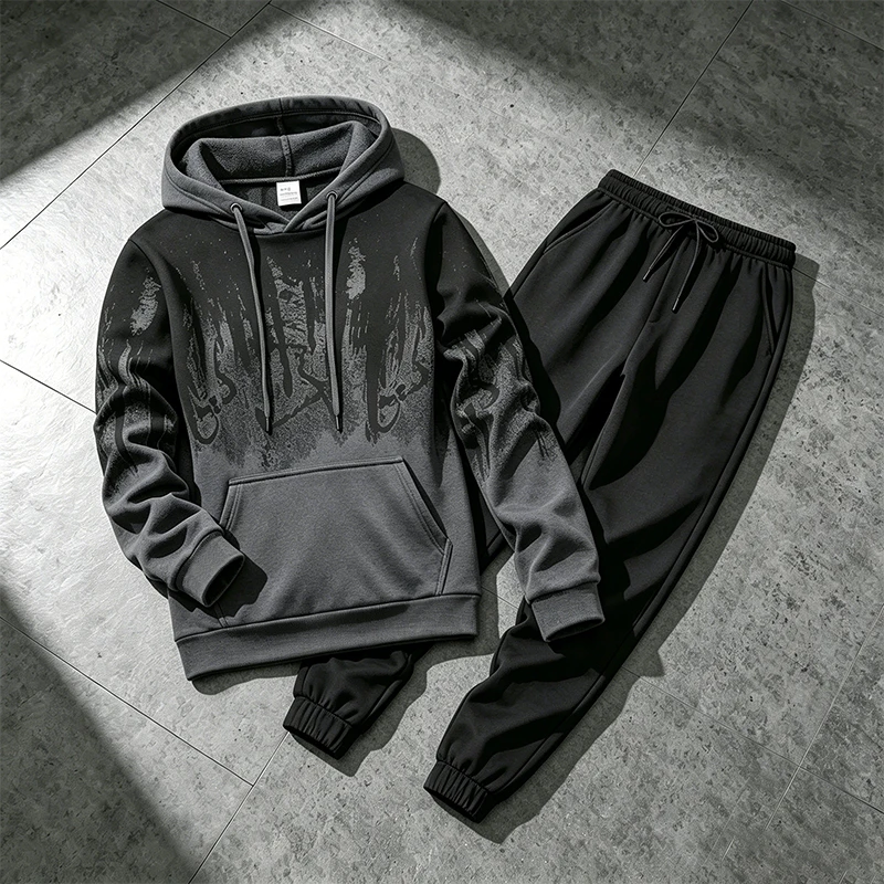 Winter Clothing Men - Jesienno-zimowe męskie bluzy z kapturem, dresy,