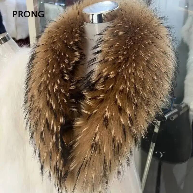 Winter Clothing For Sale - Naturalny kołnierz z futra szopa Szalik