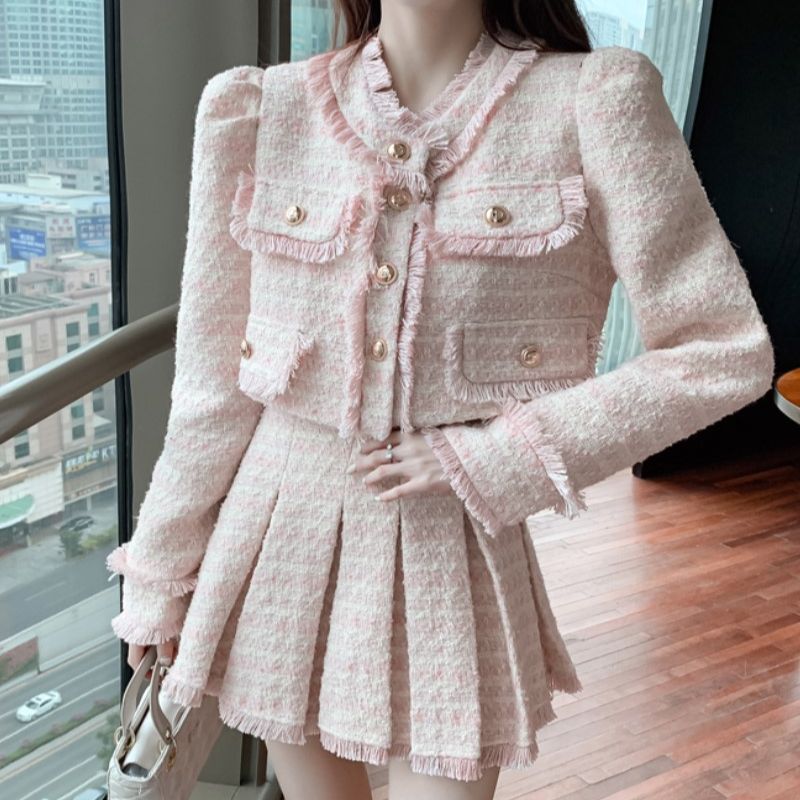 Winter Clothing Korean - Damska elegancka kurtka z frędzlami Y2K
