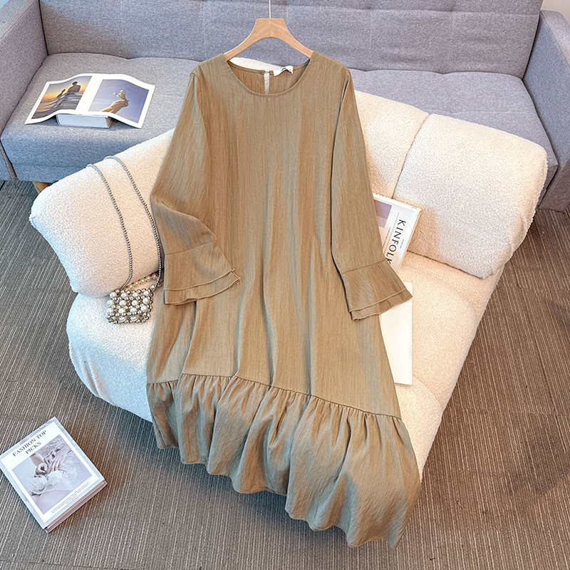 Winter Clothing Plus Size - Elegancka, vintage'owa bluzka z okrągłym dekoltem,