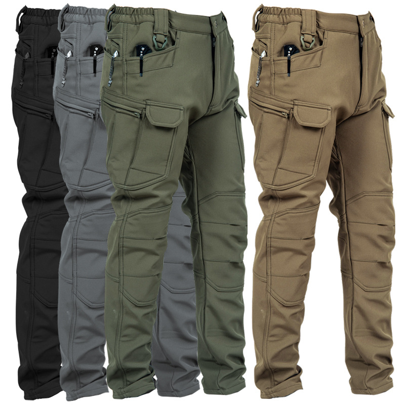 Winter Clothing Hiking - Męskie taktyczne spodnie robocze slim fit