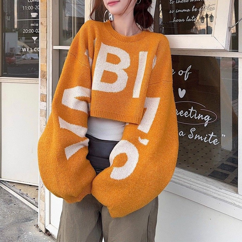 Damskie swetry z krótkim rękaw – Winter Clothing Korean recenzja i cena