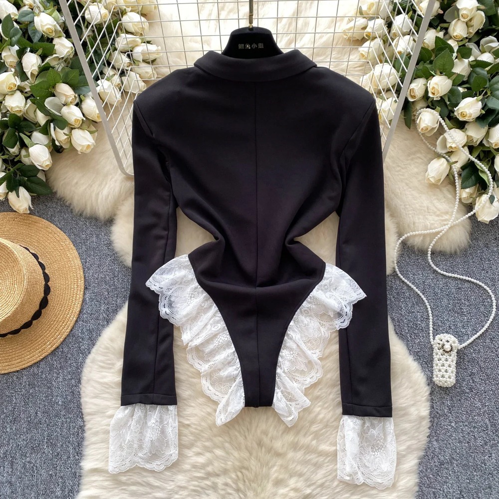 Hotsweet skręcić w dół kołnier – Winter Clothing Korea recenzja i cena