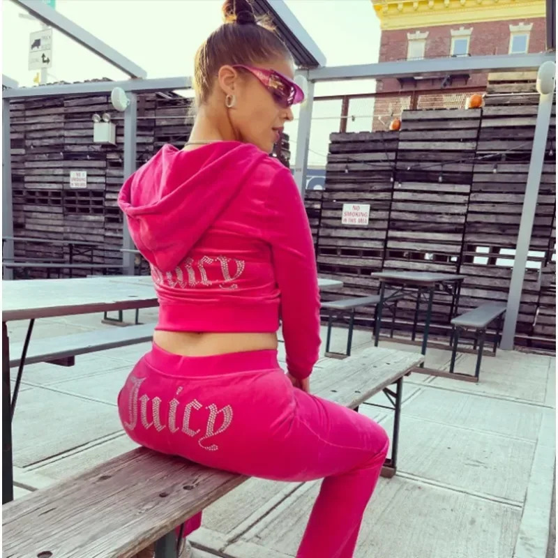 Damski welurowy dres Juicy Cou – Winter Clothing For Sale recenzja i cena