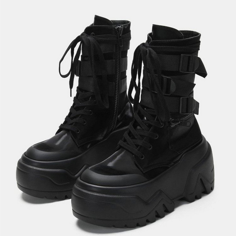 Modne damskie botki motocyklow – Winter Clothing Korea recenzja i cena