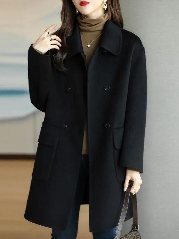 Stylowy płaszcz wełniany do po – Winter Clothing Korea recenzja i cena