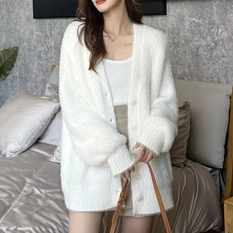 odzież zimowa kobiety kardigan – Winter Clothing Korean recenzja i cena