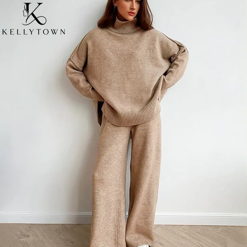 Komplet dzianinowy na jesień i – Winter Clothing Online recenzja i cena