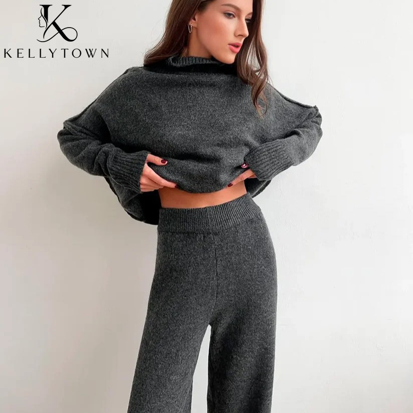 Komplet dzianinowy na jesień i – Winter Clothing Online recenzja i cena