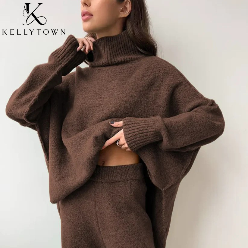 Komplet dzianinowy na jesień i – Winter Clothing Online recenzja i cena