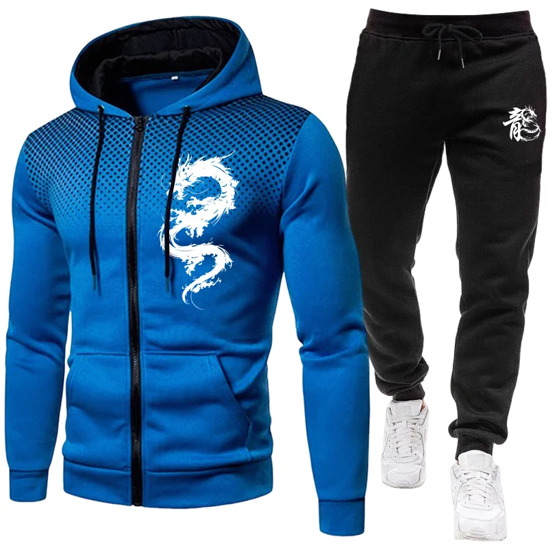 Męski Zestaw z Nadrukiem Smoka – Winter Clothing Men recenzja i cena